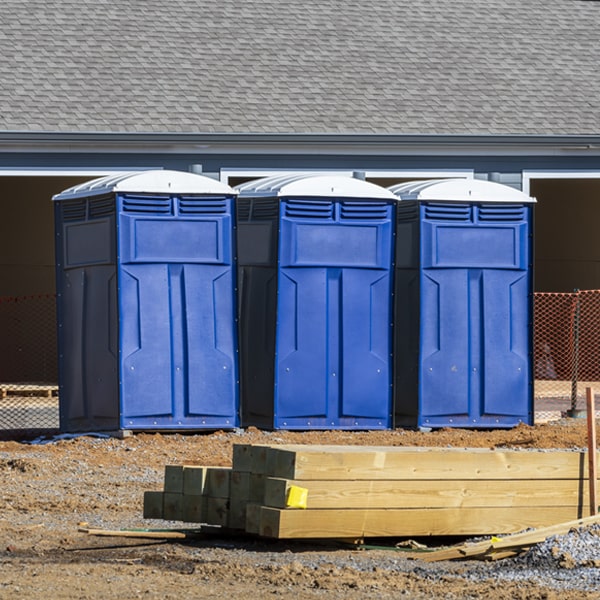 how often are the portable toilets cleaned and serviced during a rental period in Ellston Iowa